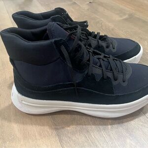 SOREL women’s ONA 503 lace up mid sneaker shoe black ankle platform